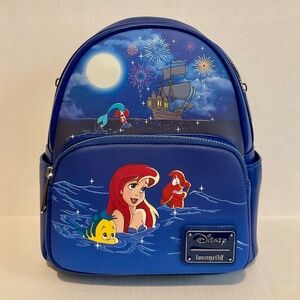 Ariel Loungefly Backpack Glows and lights up! NWT